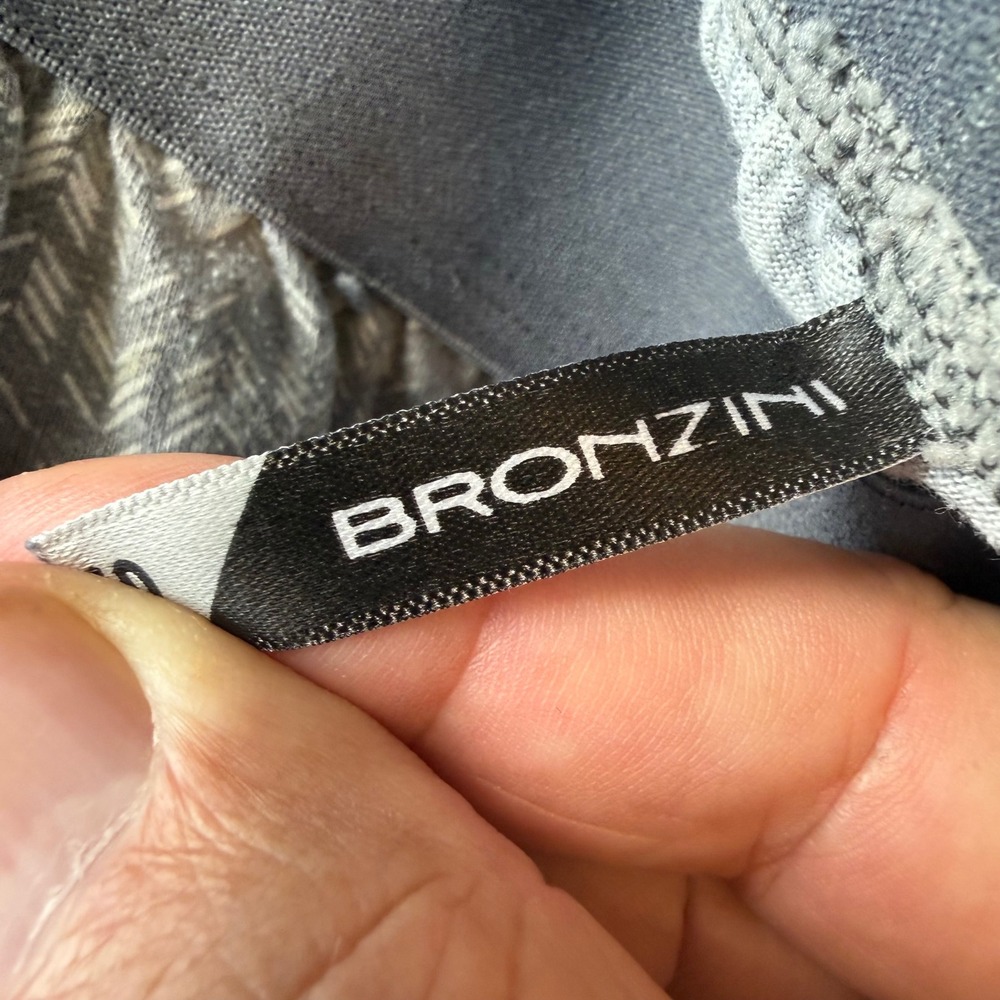 Bronzini Men Gray Herringbone Pattern Pajama Loun… - image 5